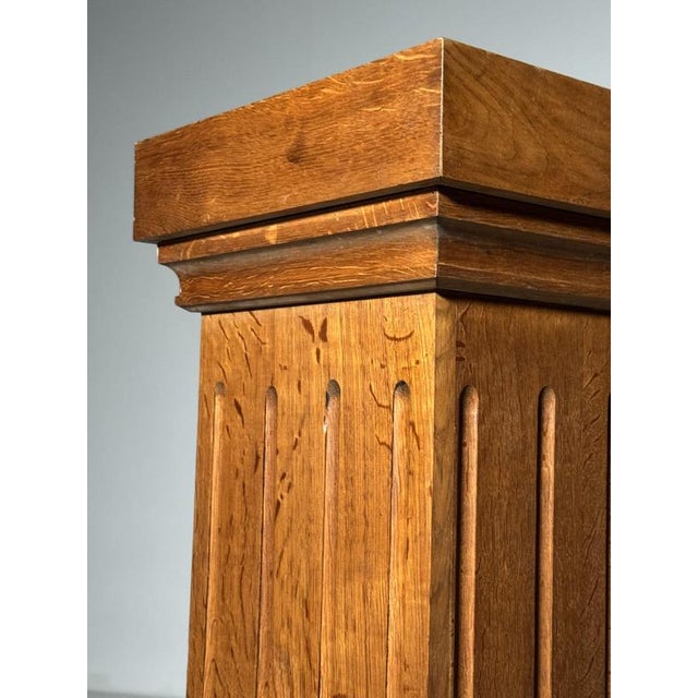 Mid-Century Oak Columns, 1960s, Set of 2 For Sale - Image 13 of 16