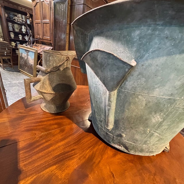 Zinc Children's Bathtub with Spout, Set of 2 For Sale - Image 10 of 18