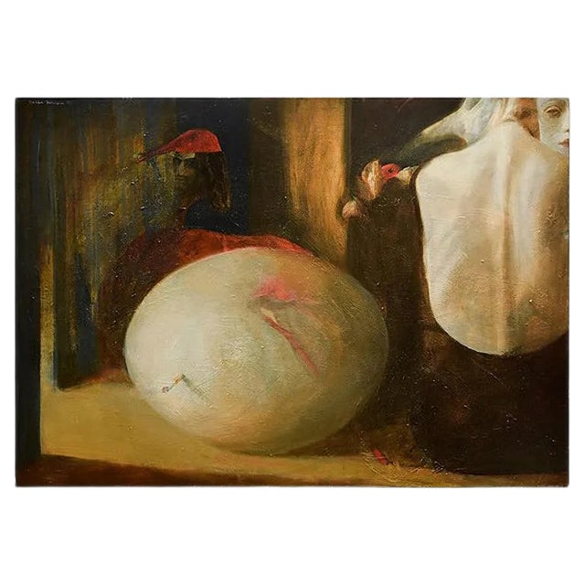 The Egg - Original Oil on Canvas by Anastasia Kurakina - 2000s 2000s For Sale