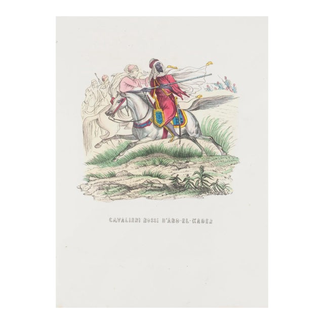 Unknown, Red Knights of D'abd-el-kader, Lithograph, 1846 For Sale