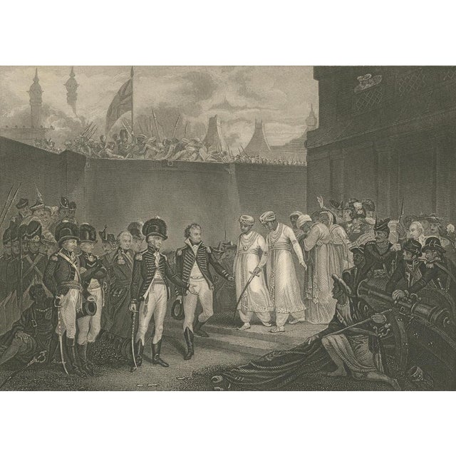 After H. Singleton, India, Tipu Sultan Sons Surrender, Mysore War, 1850, Engraving For Sale - Image 4 of 10