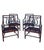 This distinctive set features beautifully sculpted bamboo/rattan frames with graceful lyre-form backs, classical harp-...