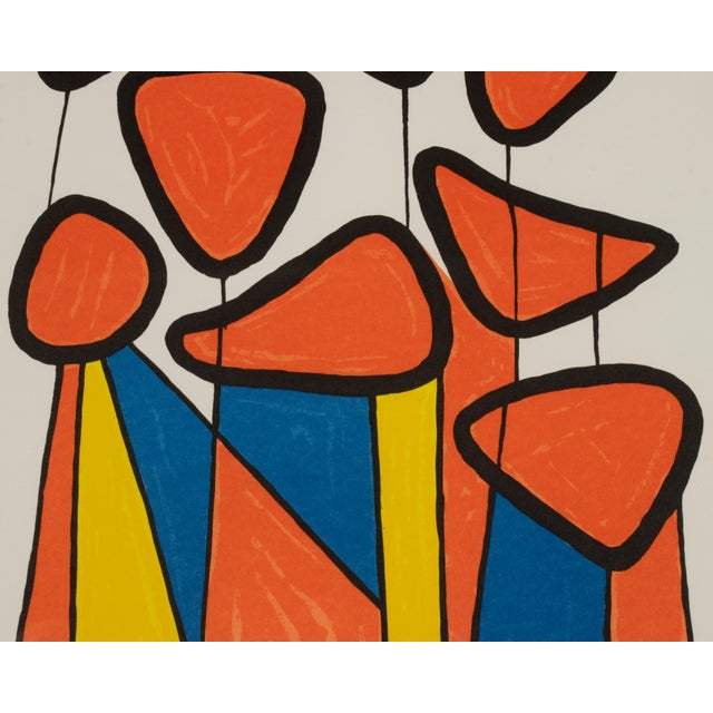 1970s Alexander Calder "Squash Blossoms" Signed Lithograph Artist Proof 1970s For Sale - Image 5 of 6