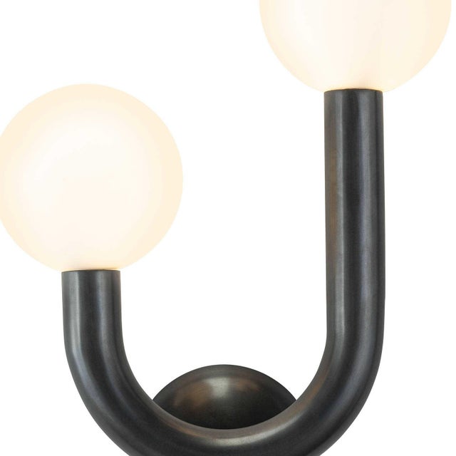 Metal Regina Andrew Happy Steel Sconce Left Side, Oil Rubbed Bronze For Sale - Image 7 of 10