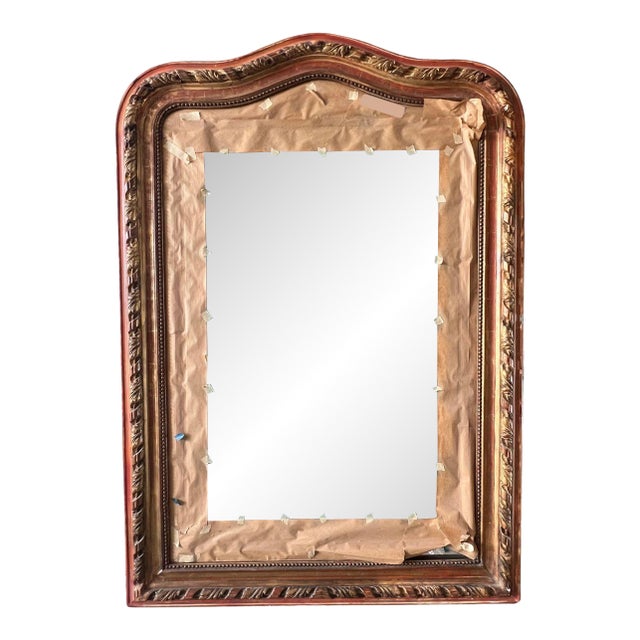 19th Century French Louis Philippe Giltwood Mirror For Sale
