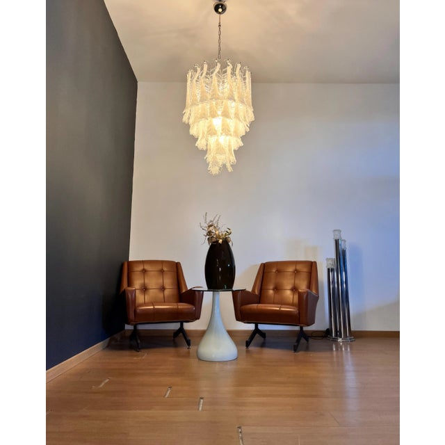 Vintage Italian Murano Chandelier in the style of Mazzega, 1990s For Sale - Image 9 of 18
