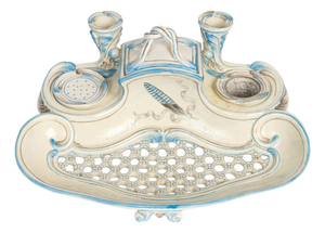 20th Century Porcelain Inkwell by Emile Gallé