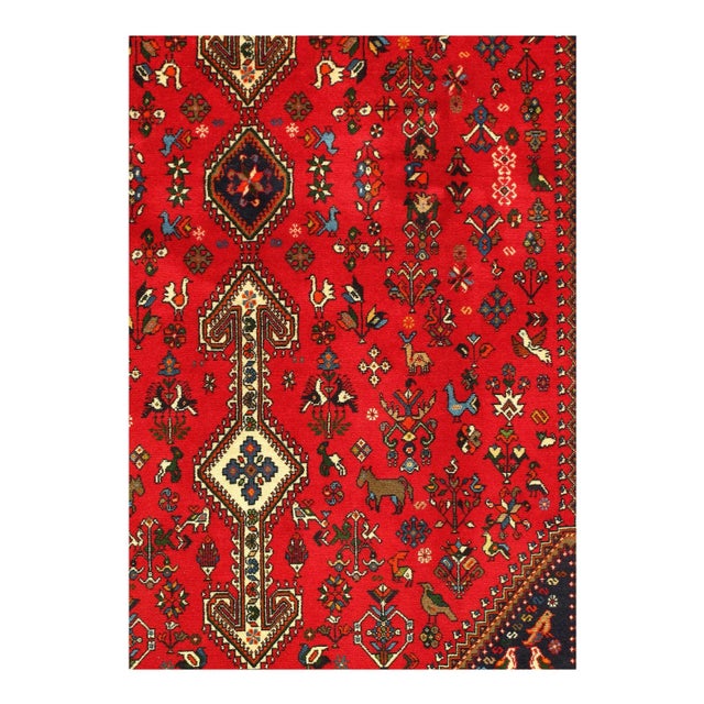 Red Persian Afshar Rug | Chairish