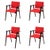 Wood Wood and Fabric Luisa Chairs by Franco Albini for Cassina, Set of 4 For Sale - Image 7 of 7