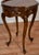 1920s Antique French Louis XV Walnut & Satinwood Inlay Side / End Table For Sale - Image 9 of 10