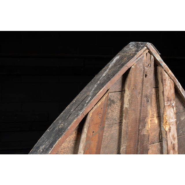 Oversize Antique Industrial Electric Service Hand-Painted Wooden Sign For Sale - Image 15 of 15