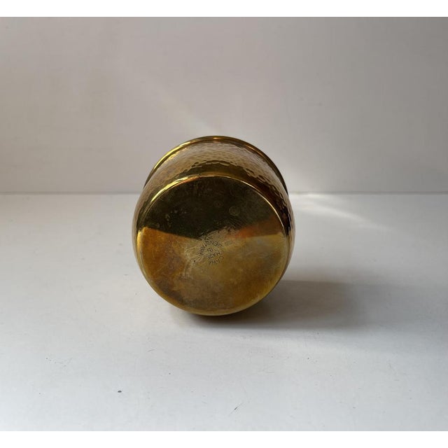 Art Deco Wall Hung Brass Planter from Cawa Denmark, 1930s For Sale - Image 10 of 11