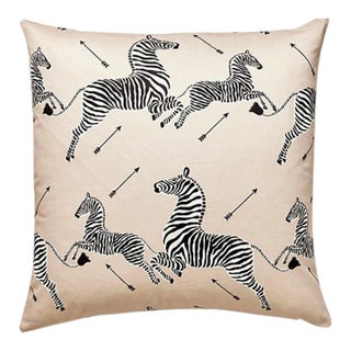 The House of Scalamandré Zebras Petite Pillow, Sand For Sale