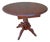 Antique Early 20th Century Solid Wood Drop Leaf Oval Wine Table For Sale