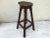 Wooden bar stool with 3.5 cm thick top. with dimensions: -75 cm height. -25 cm wide. -34 cm