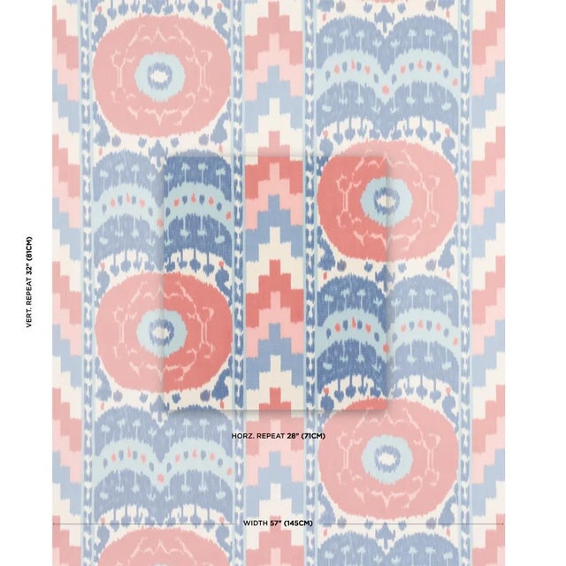 A true warp print produced with traditional ikat methods, Samarkand Ikat II is a signature Schumacher design that is...