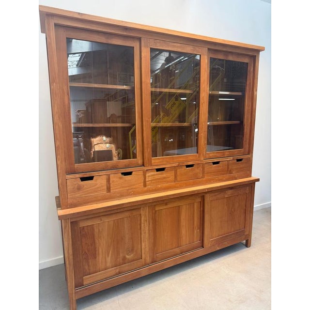 Vintage Teak Display Cabinet For Sale - Image 5 of 7
