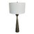 Modern Aged Bronze Finished Iron Tapered Table Lamp For Sale