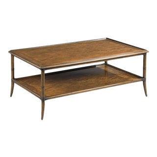 Linwood Rectangular Cocktail Table in Brown For Sale