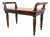 19th Century Victorian Mahogany Window Seat Hall Bench, 1850 For Sale
