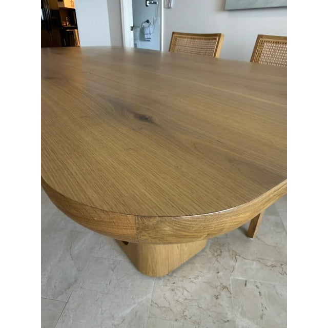 Contemporary Rh Oslo 72" Oak Rectangular Dining Table Brand: Restoration Hardware For Sale - Image 3 of 12