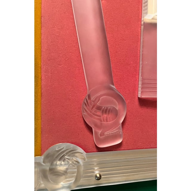 René Lalique Lalique Crystal Swan Josephine Cigne Desk, Paper Knife, Calendar and Mat Set, Vintage For Sale - Image 4 of 13