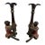 Bronze Painted Monkey Motif Candlesticks -a Pair For Sale