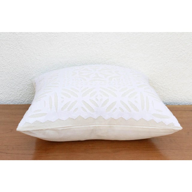 1990s Pushti Applique Pillow Cover For Sale - Image 5 of 7