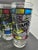 Set of 4, Vintage Stained Glass Bar Glasses Miller Falstaff Pabst Schaefer, Anchor Hocking