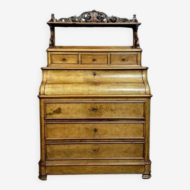 Antique Louis Philippe Commode in Light Wood, 1830 For Sale - Image 5 of 5