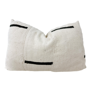 Vintage African Textile Mudcloth Pillow