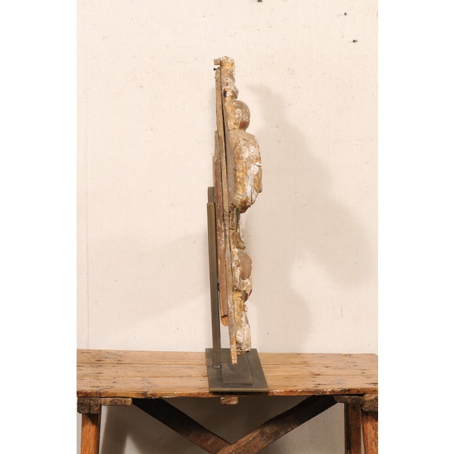 Bronze 18th Century Italian Carved Acanthus Fragment on Stand For Sale - Image 8 of 10