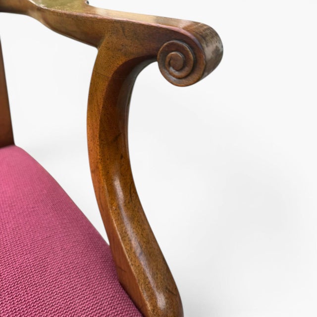 Vintage Saybolt & Cleland Chippendale Mahogany "Devon" Armchair For Sale - Image 9 of 11