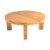 Modern Round Teak Coffee Table For Sale In Greensboro - Image 6 of 9