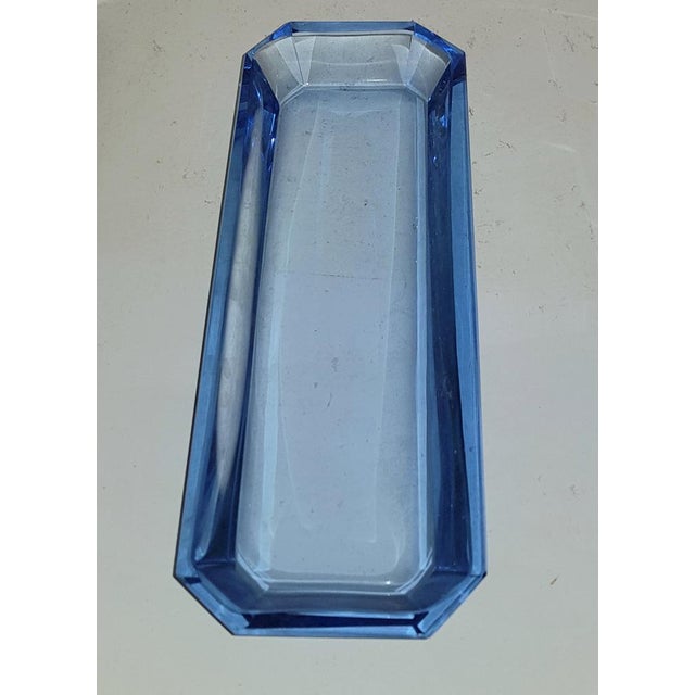 Art Deco Blue Crystal Dressing Table Set, Set of 4, in Very Good conditions. Designed 1890 to 1919