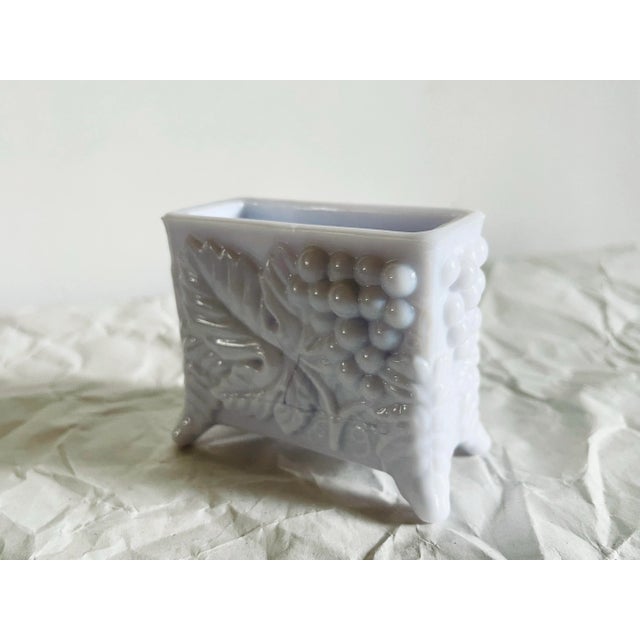 Glass Mid 20th Century Grape Glass Card Holder For Sale - Image 7 of 8