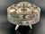 Silver Vintage Yemeni Concertina Lantern Tinned Filigree Accordion Hanging Lamp Jeweled For Sale - Image 8 of 17