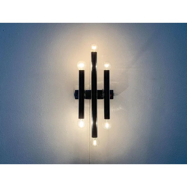 Mid-Century Space Age Chrome Wall Lamp For Sale - Image 5 of 18