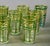 French Crystal Green Gilded Tumblers, 1910s, Set of 12 For Sale - Image 5 of 8