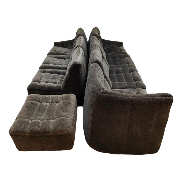 Vintage Modular Lounge Sofa from Rolf Benz, 1970s, Set of 8 For Sale