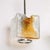 Mid-Century Hand-Blown Amber Murano Glass W/ Chrome Pendant Chandelier For Sale - Image 12 of 12