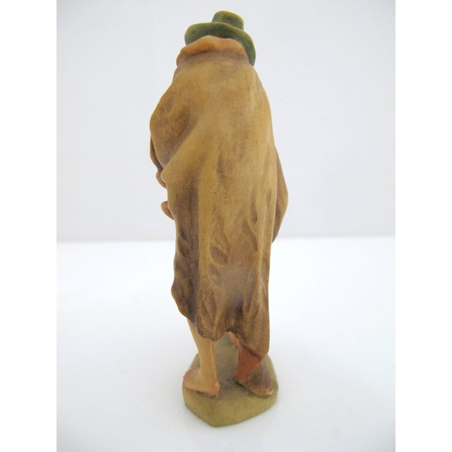 Anri Italy Ulrich Bernardi Shepherd With Bagpipes 4" Christmas Nativity Figurine For Sale In Portland, OR - Image 6 of 7