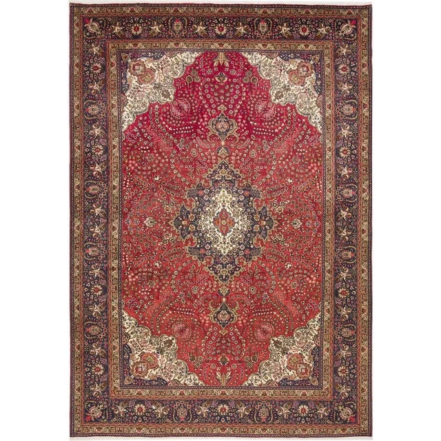 Tabriz rug | Knot density: approx. 200.000 knots/m² | Material: 100% virgin wool in the pile, 100% cotton in the warp |...