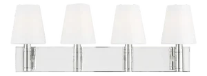Thomas O'Brien by Visual Comfort Studio Beckham Classic 4-Light Vanity, Silver