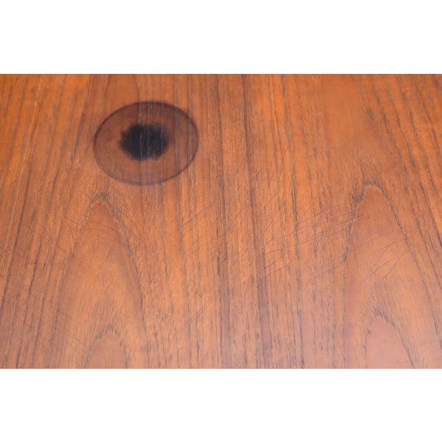 Danish Hans Olsen Teak Square Coffee Side Tables - a Pair For Sale - Image 9 of 13