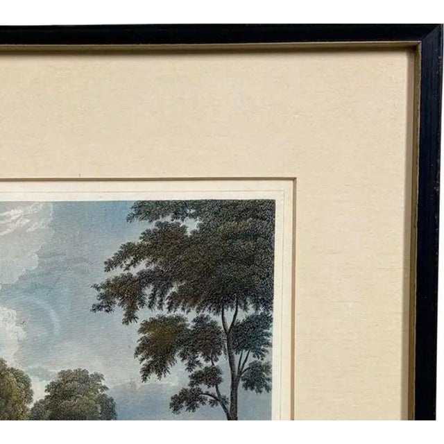 Antique Hand-Colored Steel Engraving: "Yale College & State House, New Haven, Connecticut" (C. 1831) Reproduction For Sale - Image 11 of 16