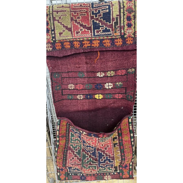 Tribal Antique Tribal Storage Bag (Khorjin Face), 16" X 40" For Sale - Image 3 of 10