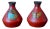 Butterfly Vases from Vallauris, Set of 2 For Sale