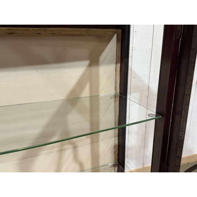 English Mahogany Display Cabinet, 1930s For Sale - Image 9 of 17