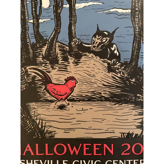 Limited edition concert poster created for Trey Anastasio’s Halloween 2002 performance at the Asheville Civic Center in...